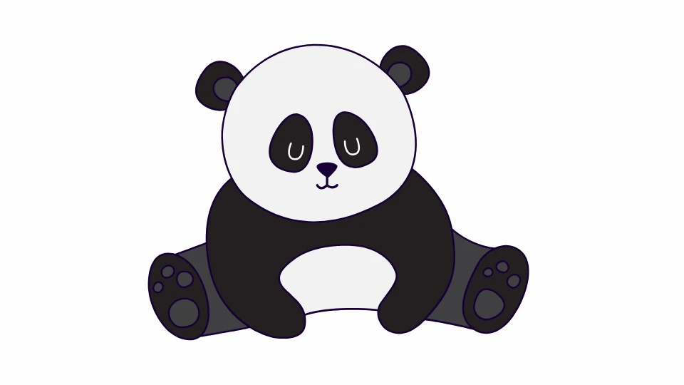 HUG 'n' FEEL 5ft White & Black Panda Giant Teddy