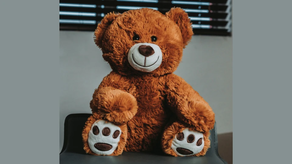 Niku 3ft Blue Teddy Bear Soft Toy for Girls & Kids